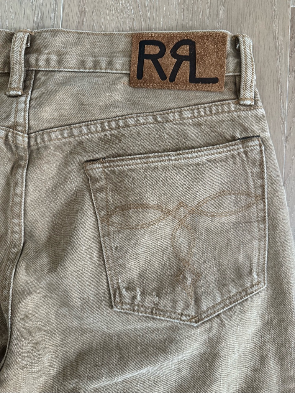 Ralph Lauren Double RL Men's Tan Back Pocket Jeans